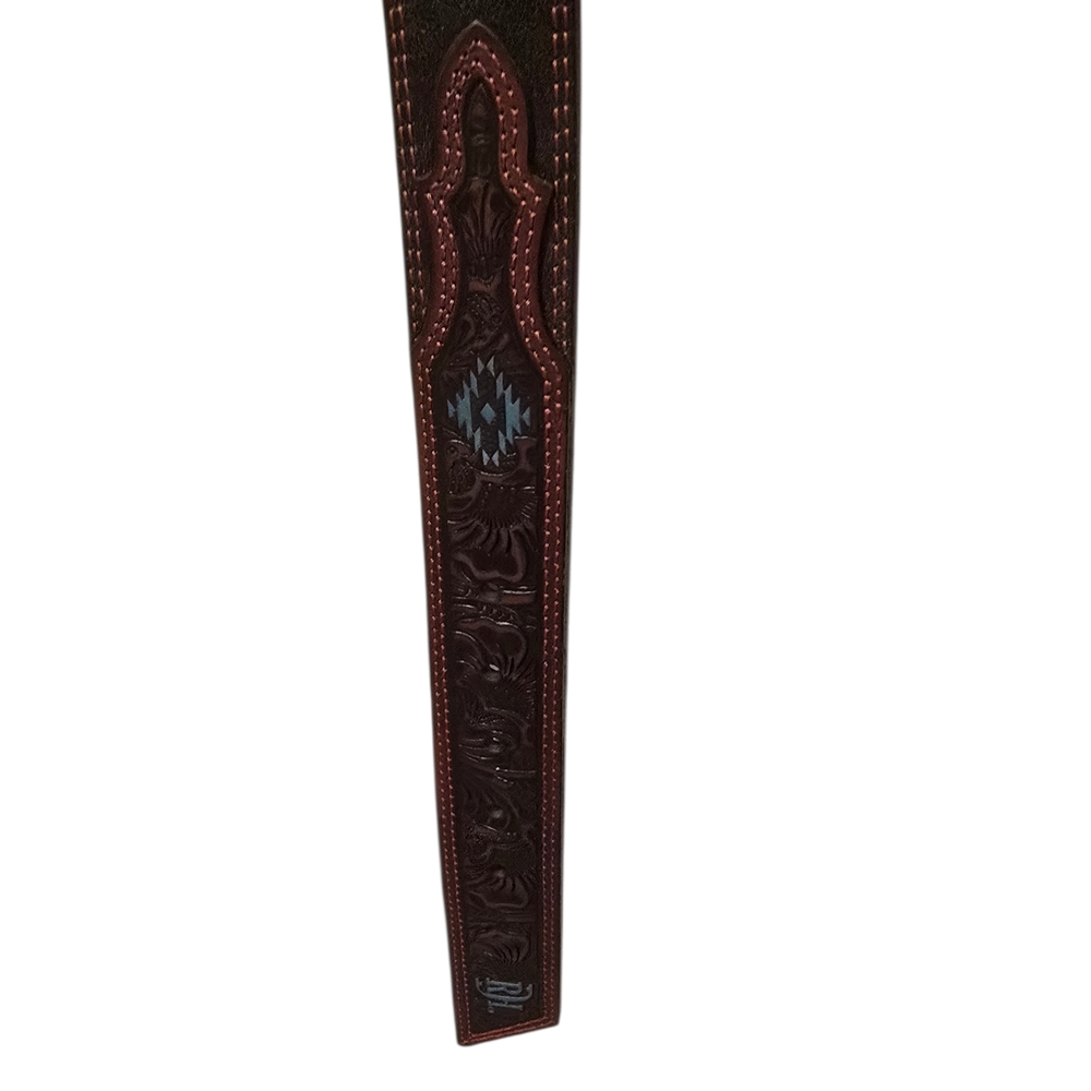 NWT Red Dirt Brown Turquoise Women's Western Cowgirl Belt Sz 42 Snap Buckle - Picture 6 of 10